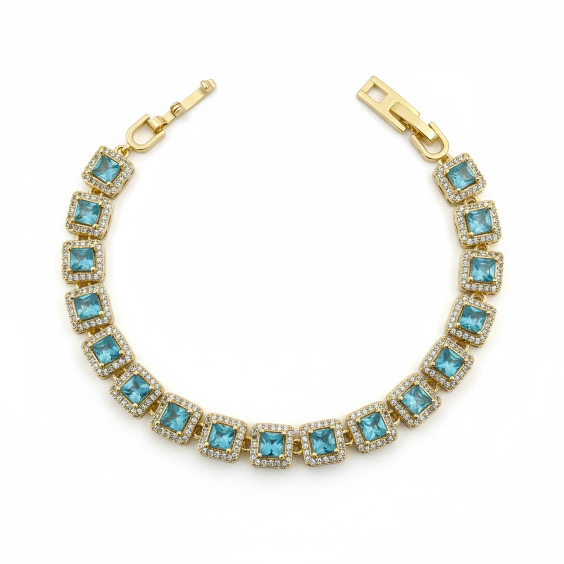 Women Bracelet Blue Gold jewellery - Finora Jewels