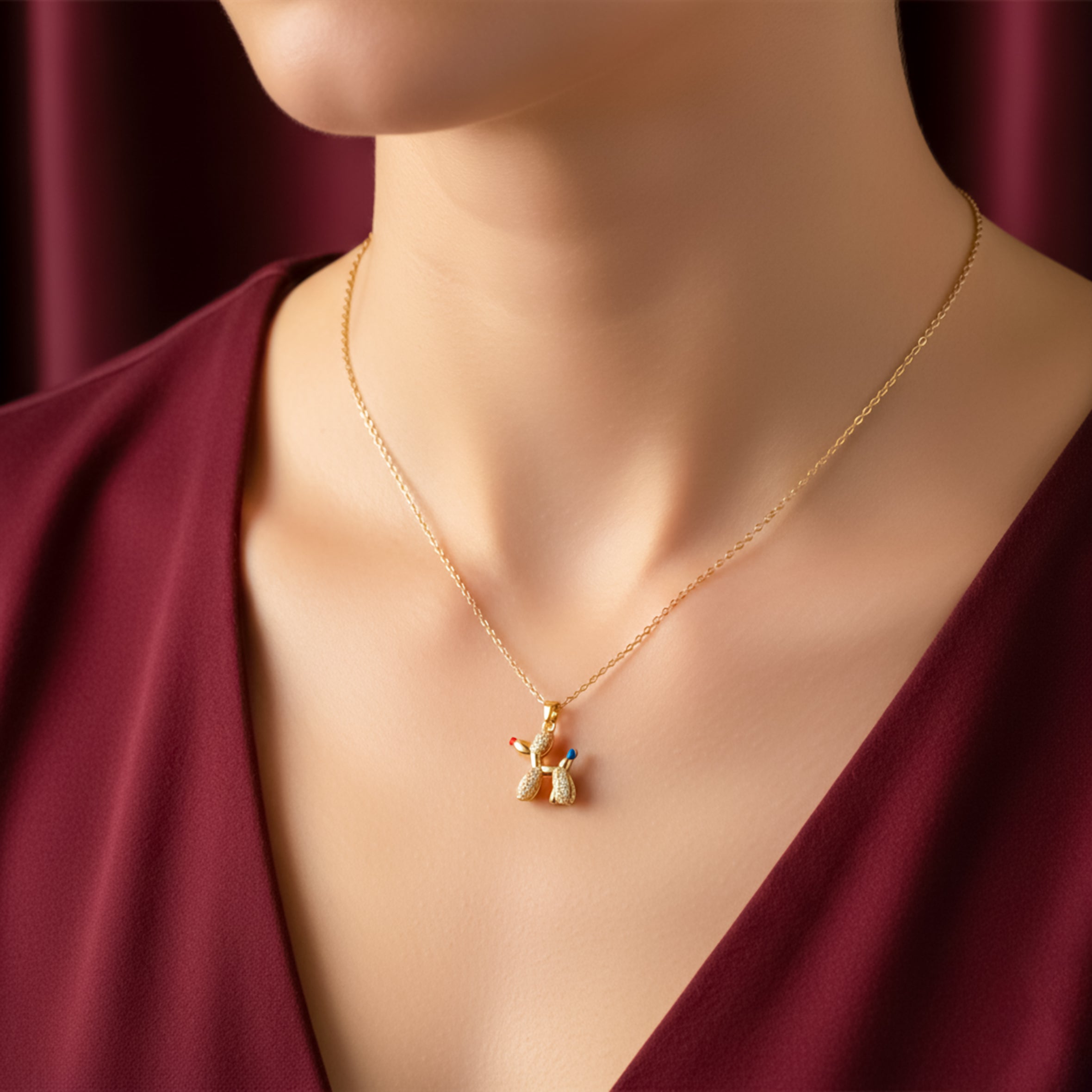 Balloon Dog Accent Women Link Set GWN -151