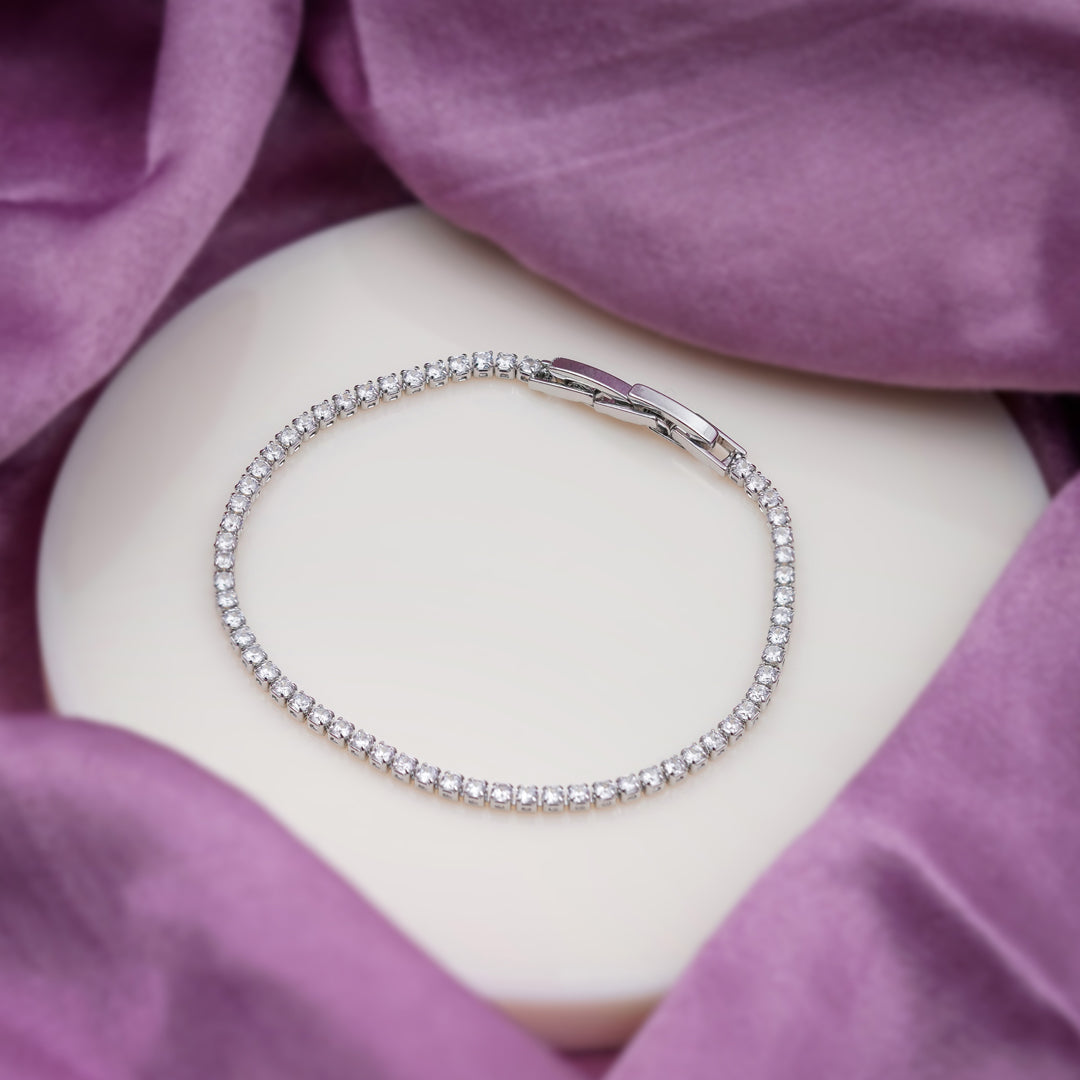 Ishq Silver Solo-Stone Braclate GWB -30