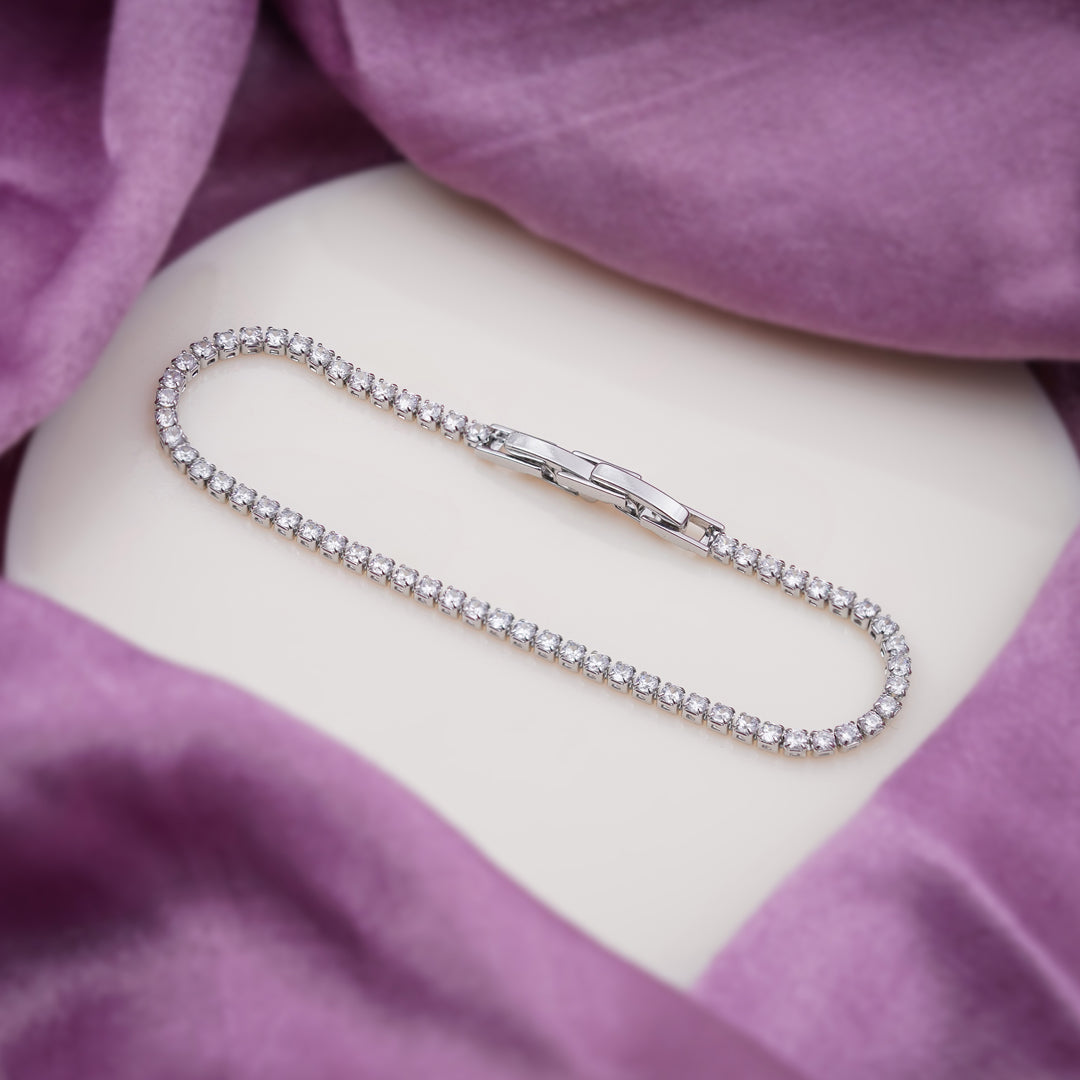 Ishq Silver Solo-Stone Braclate GWB -30