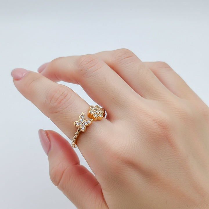 Gold-Toned Papillon Bloom Band GWR -11