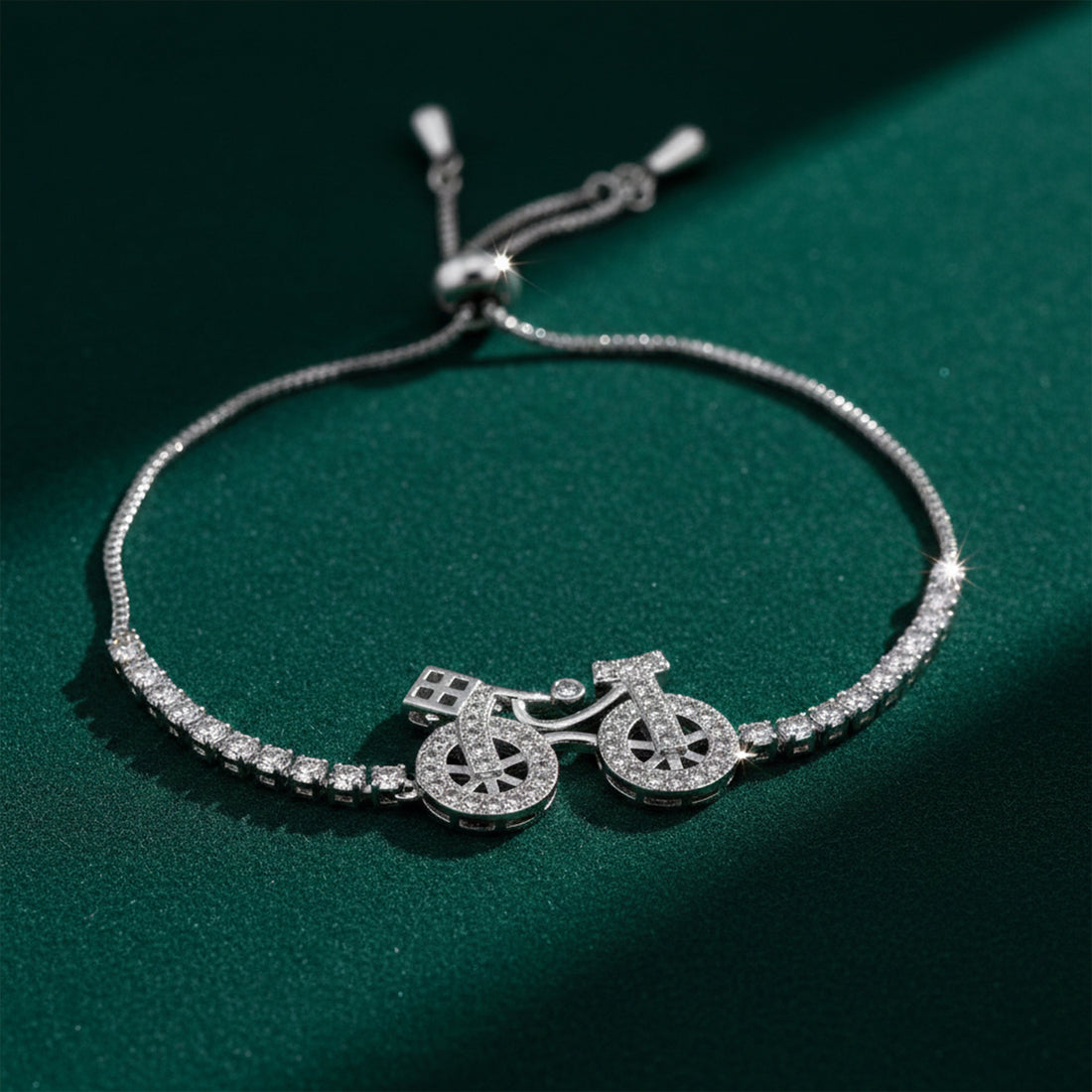 Women Bracelet Bicycle Silver jewellery - Finora Jewels