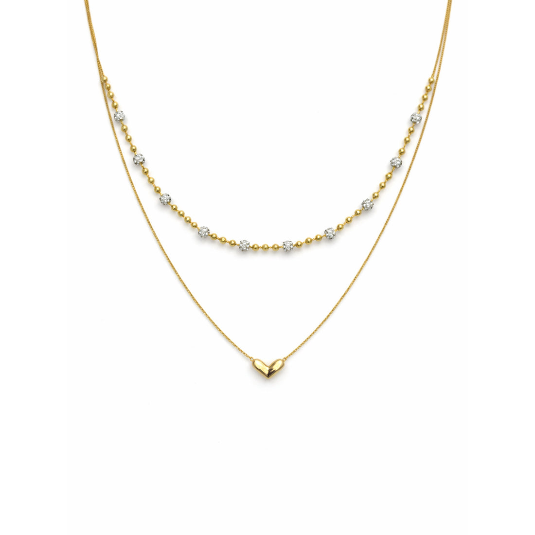 Tiered Love & Spark Bead-Set Link Set GWN -63