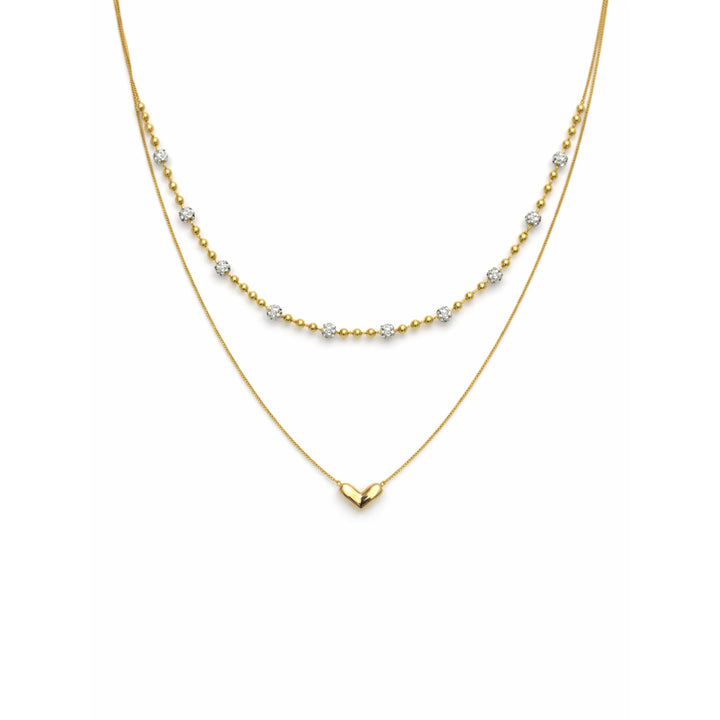 Tiered Love & Spark Bead-Set Link Set GWN -63