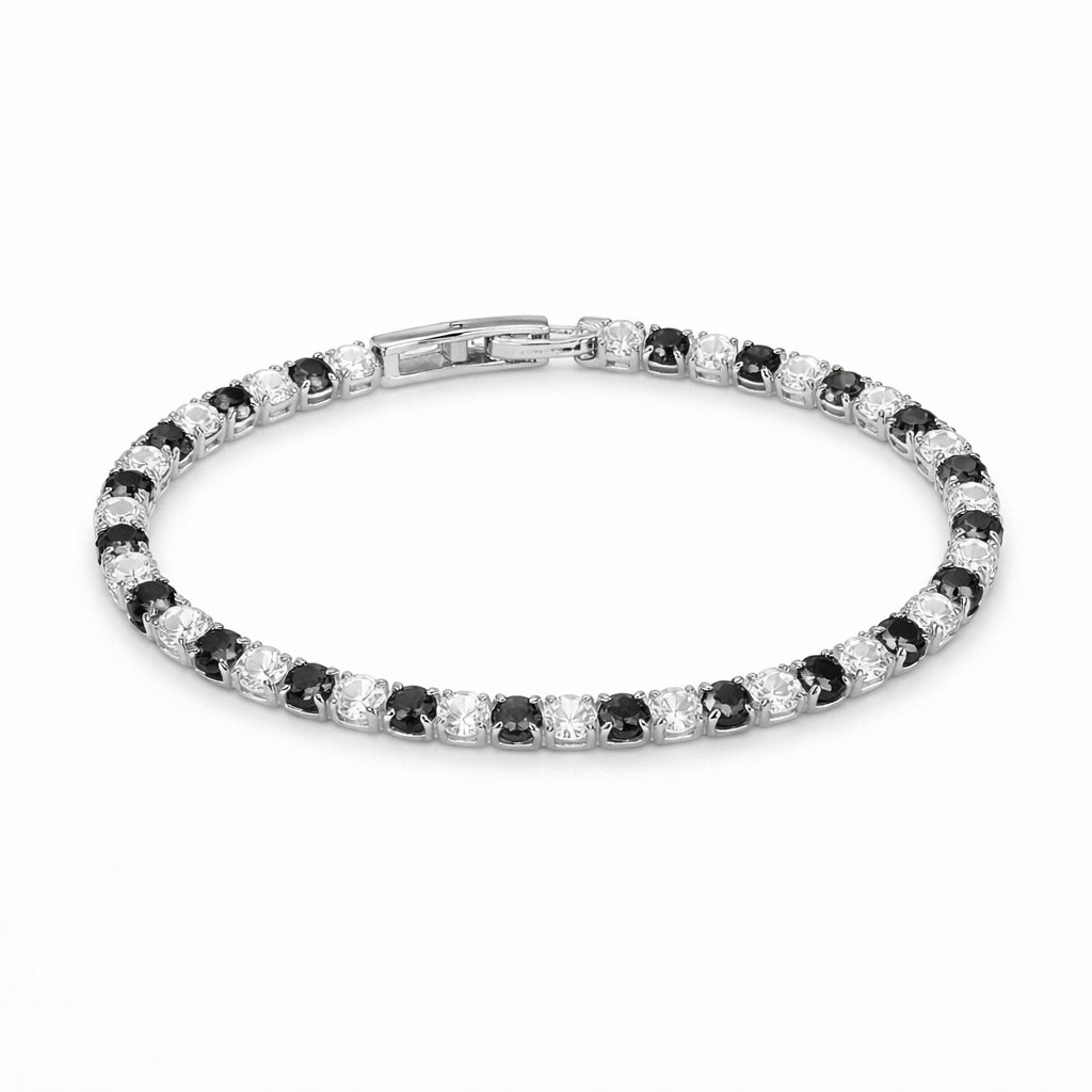 Women Bracelet Black & White Diamond Gold jewellery - Finora Jewels