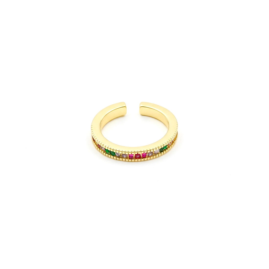 Gold-Toned Rainbow Accent Band Band GWR -53