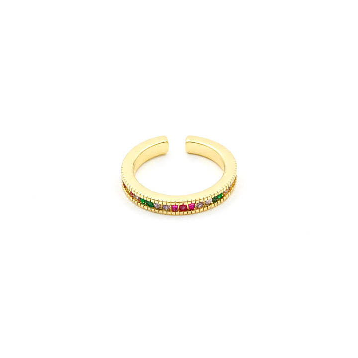 Gold-Toned Rainbow Accent Band Band GWR -53