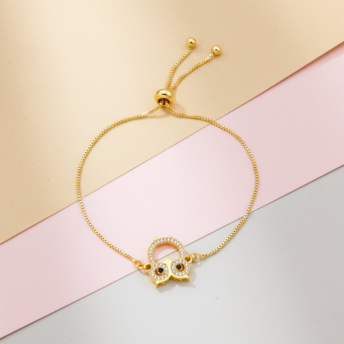 Women Bracelet CZ Owl Gold jewellery - Finora Jewels