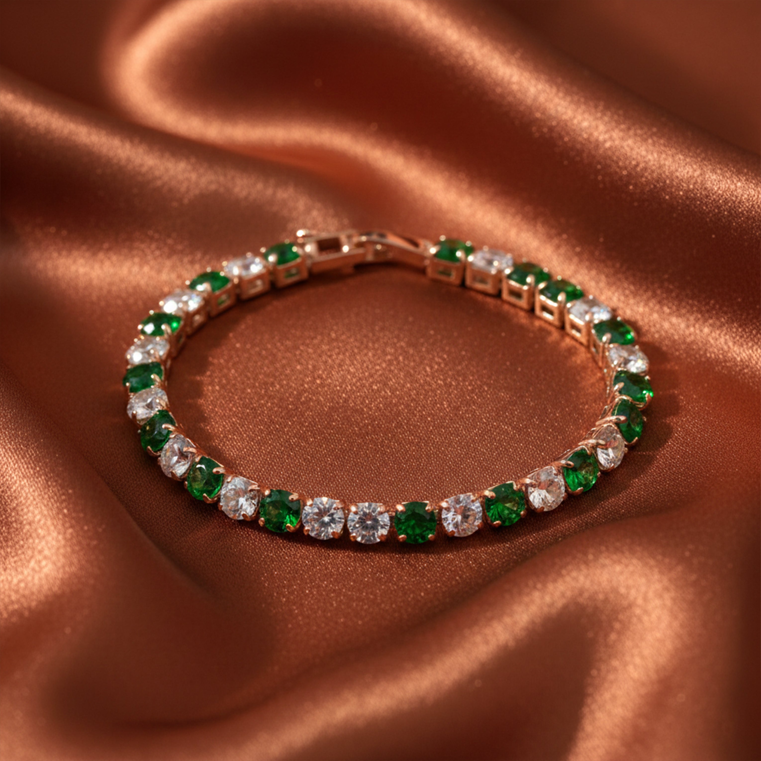 Verde & Zirconia Stone Line Kangan GWB -59
