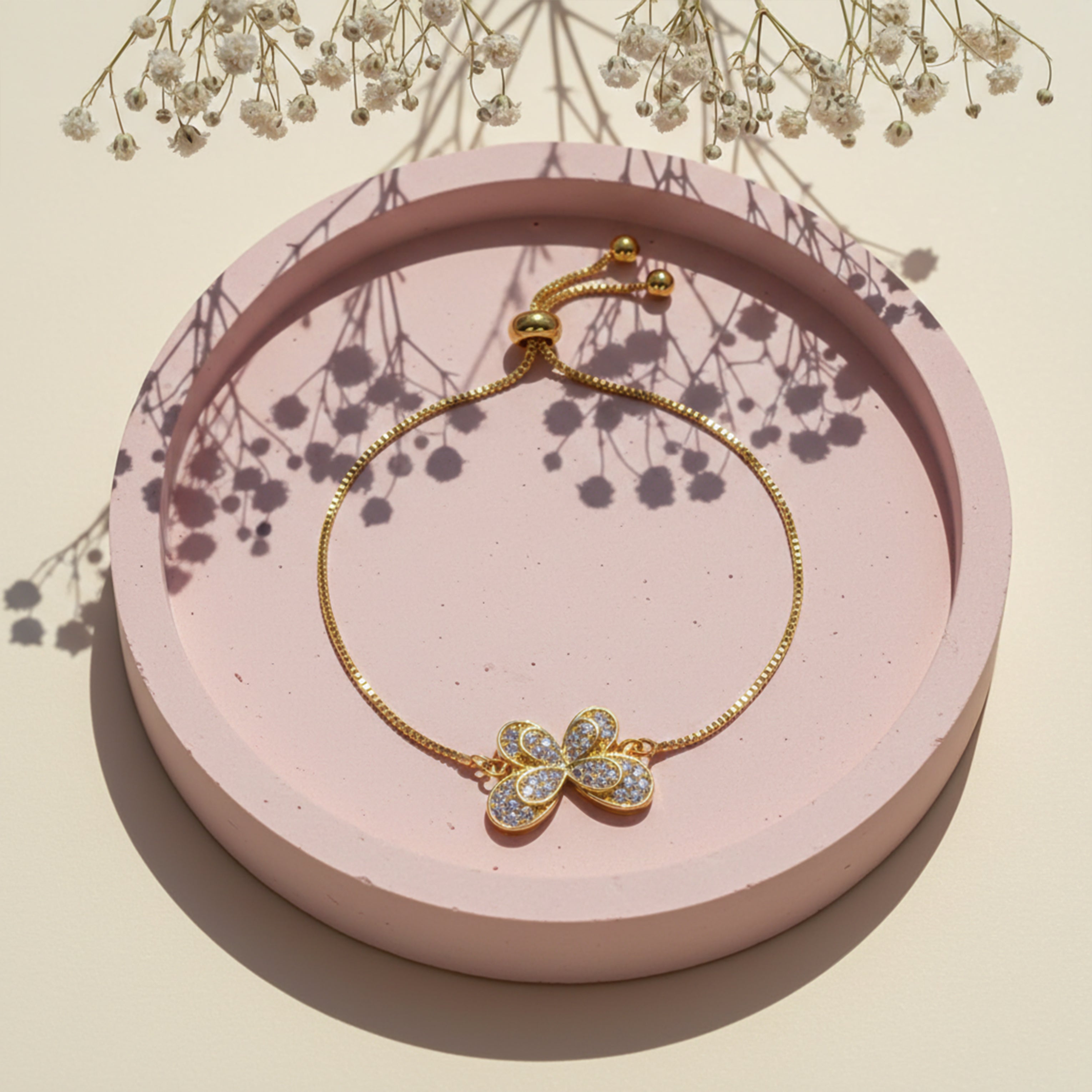 CZ Butterfly Earrings for women in Gold - Finora Jewels