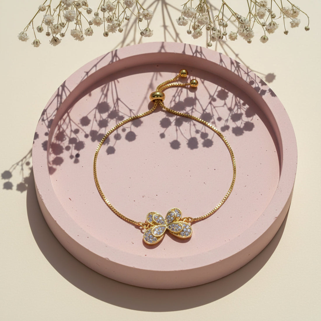 CZ Butterfly Earrings for women in Gold - Finora Jewels