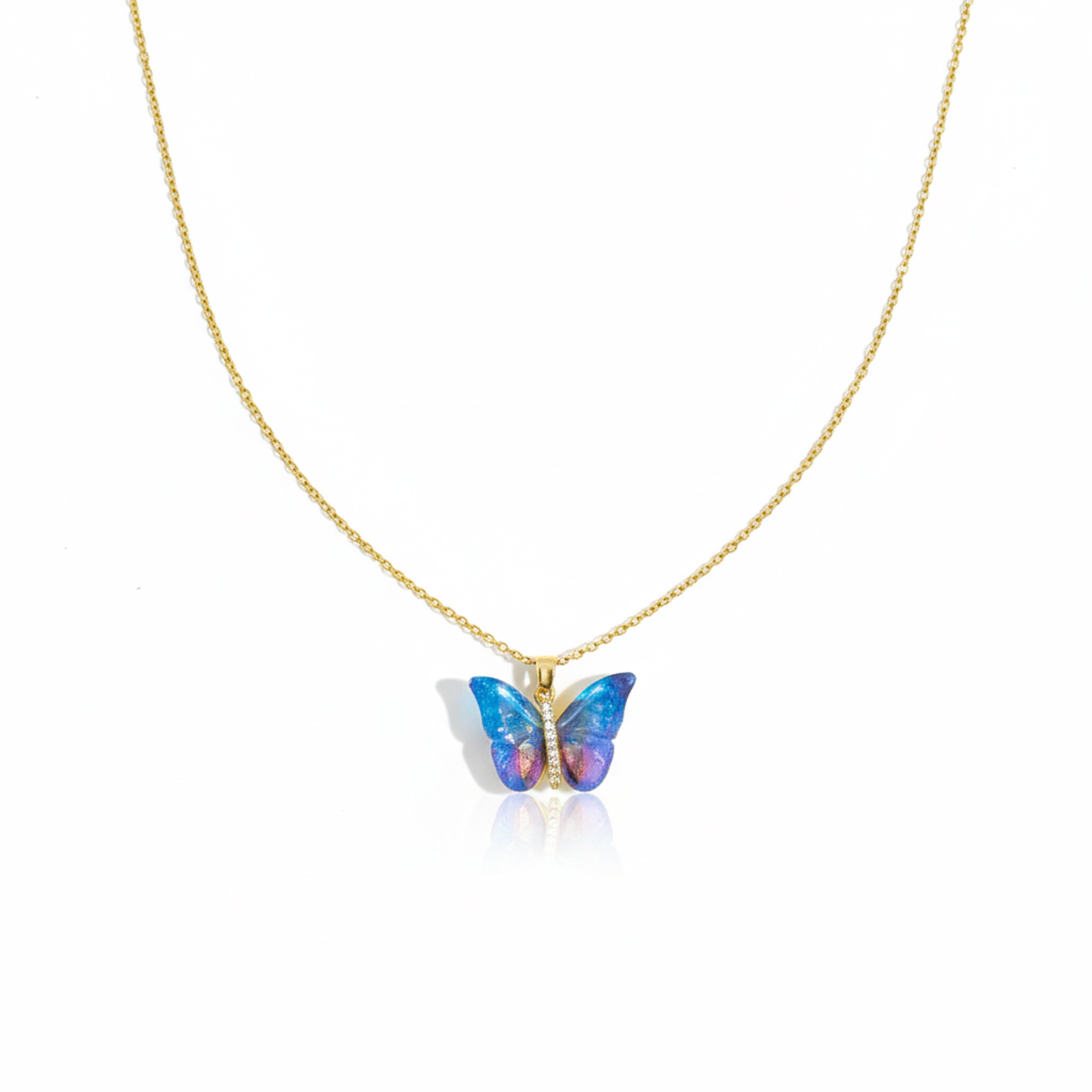 Aurora Papillon Locket Link Set in Gold Finish GWN -155
