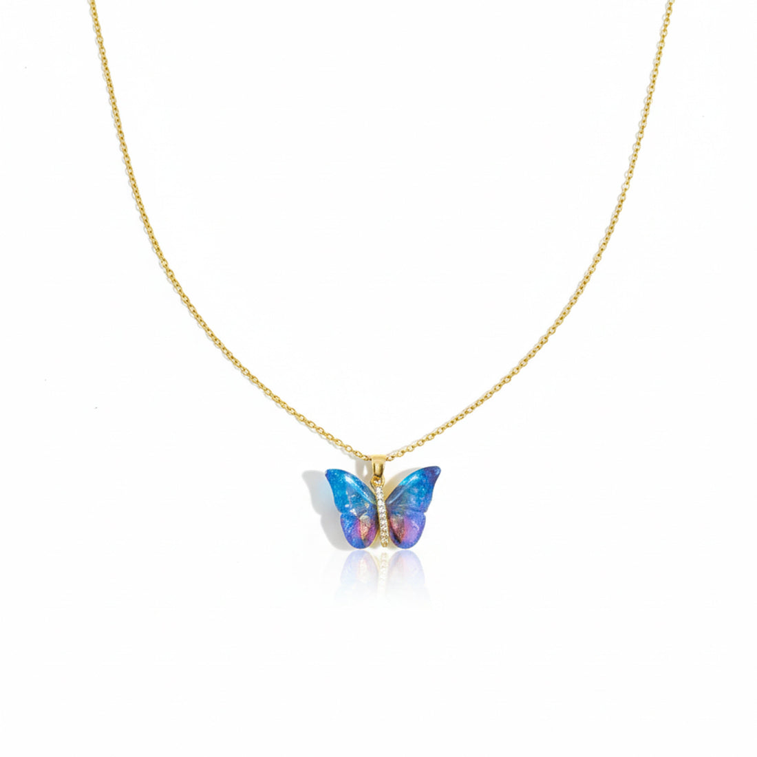 Aurora Papillon Locket Link Set in Gold Finish GWN -155