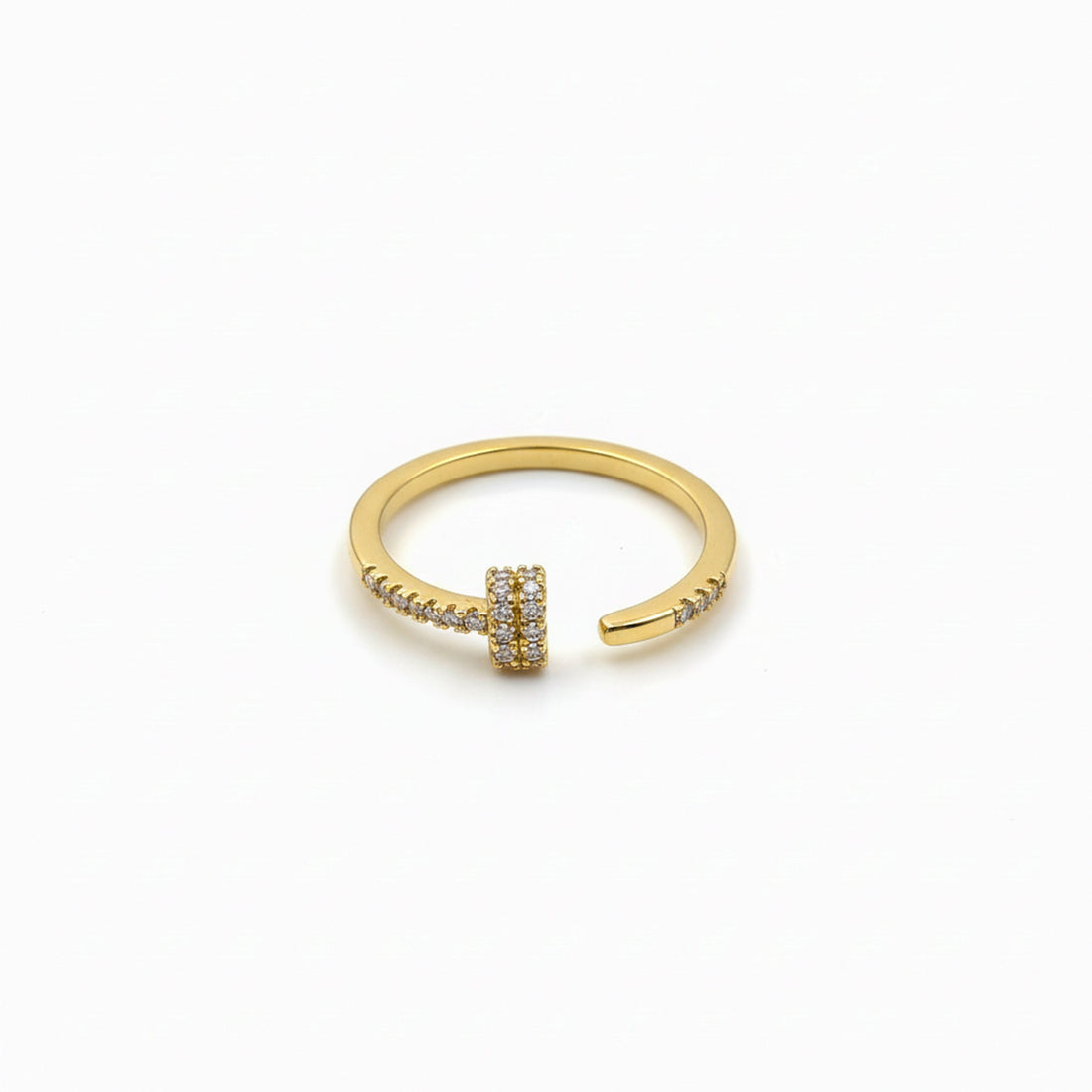Gold-Toned Nail Flexible Band GWR -66