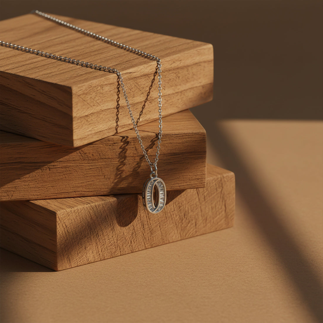 Oval Elegance Necklace for women in Silver - Finora Jewels