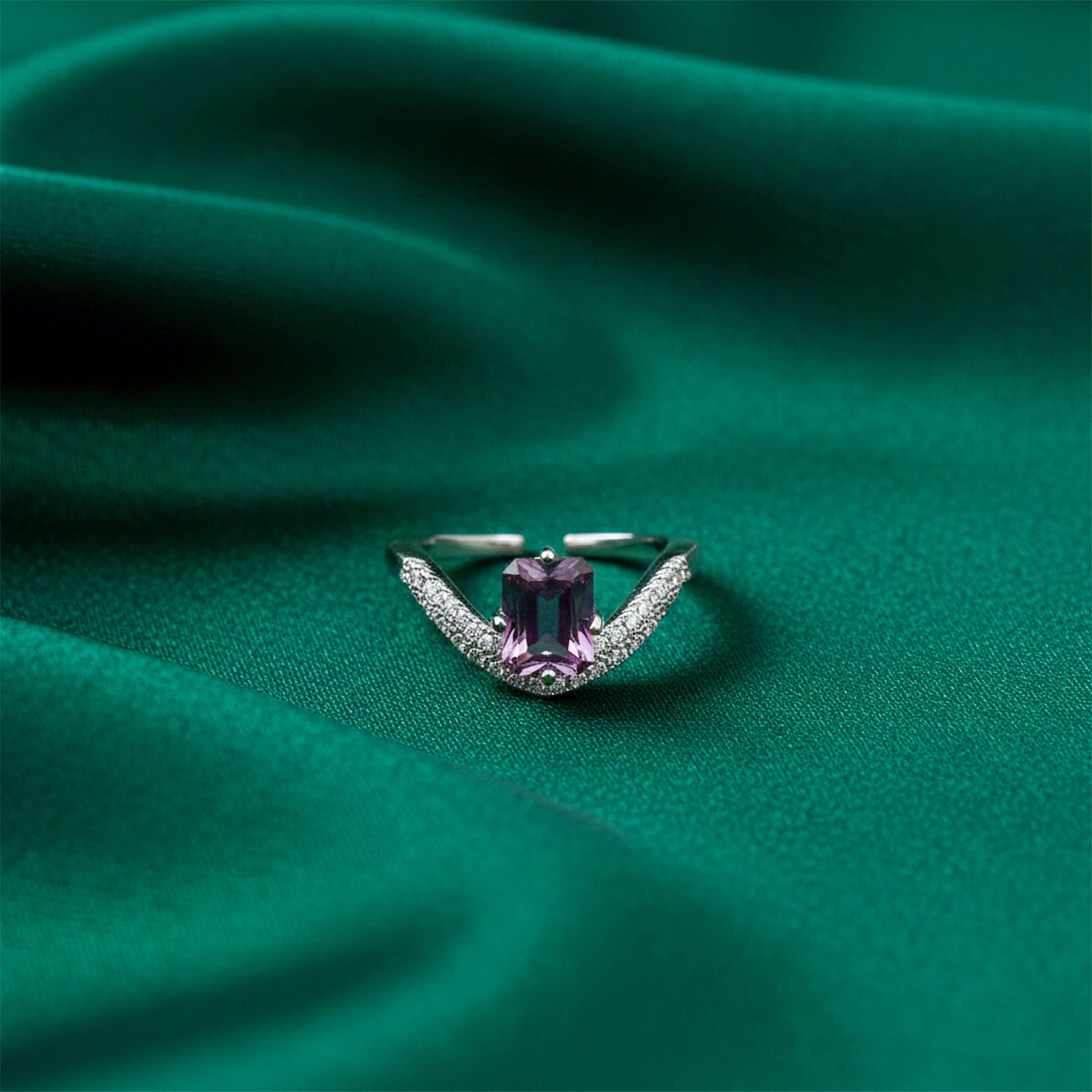 Silver Amethyst Band GWR -60