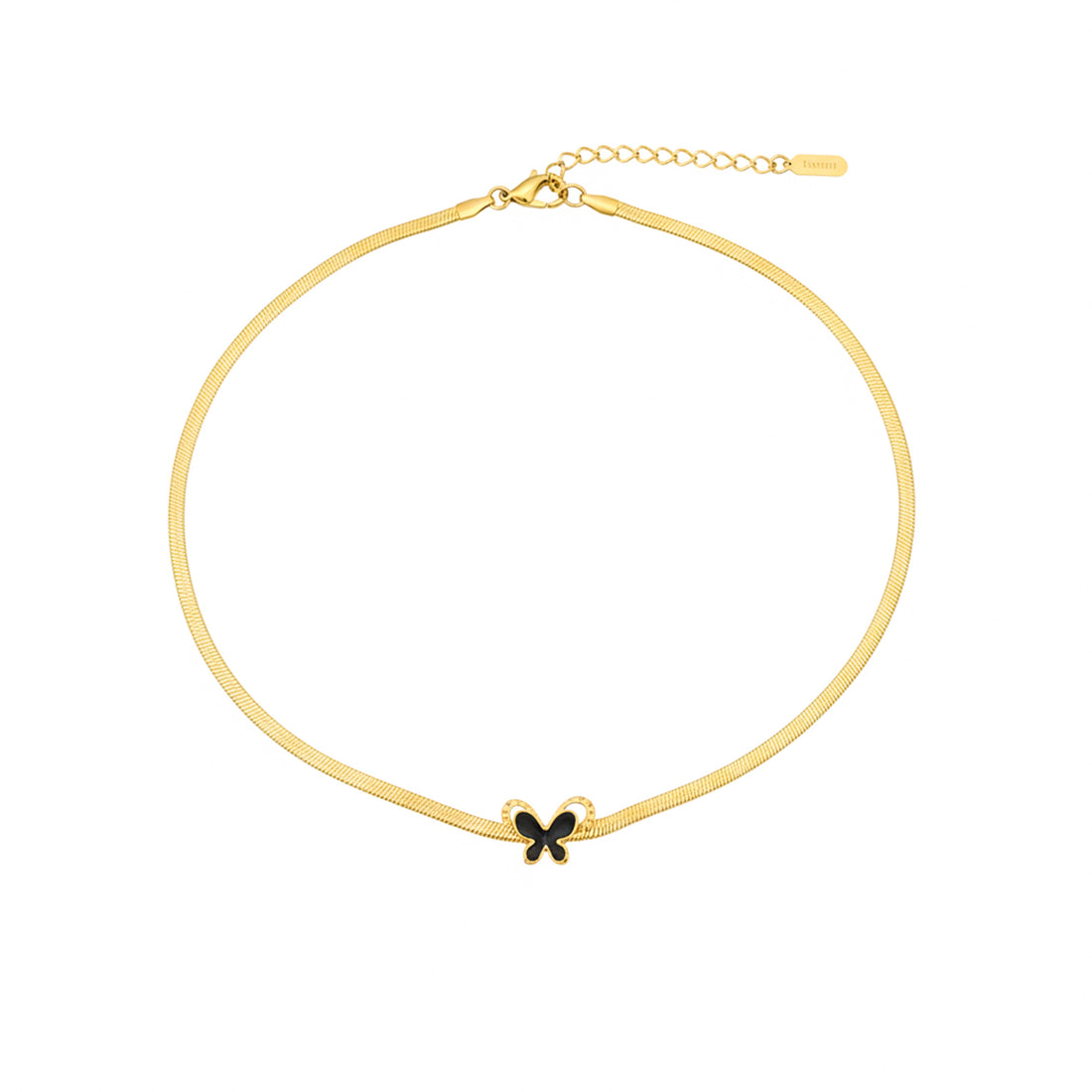 Women Necklace Butterfly Choker Gold jewellery - Finora Jewels