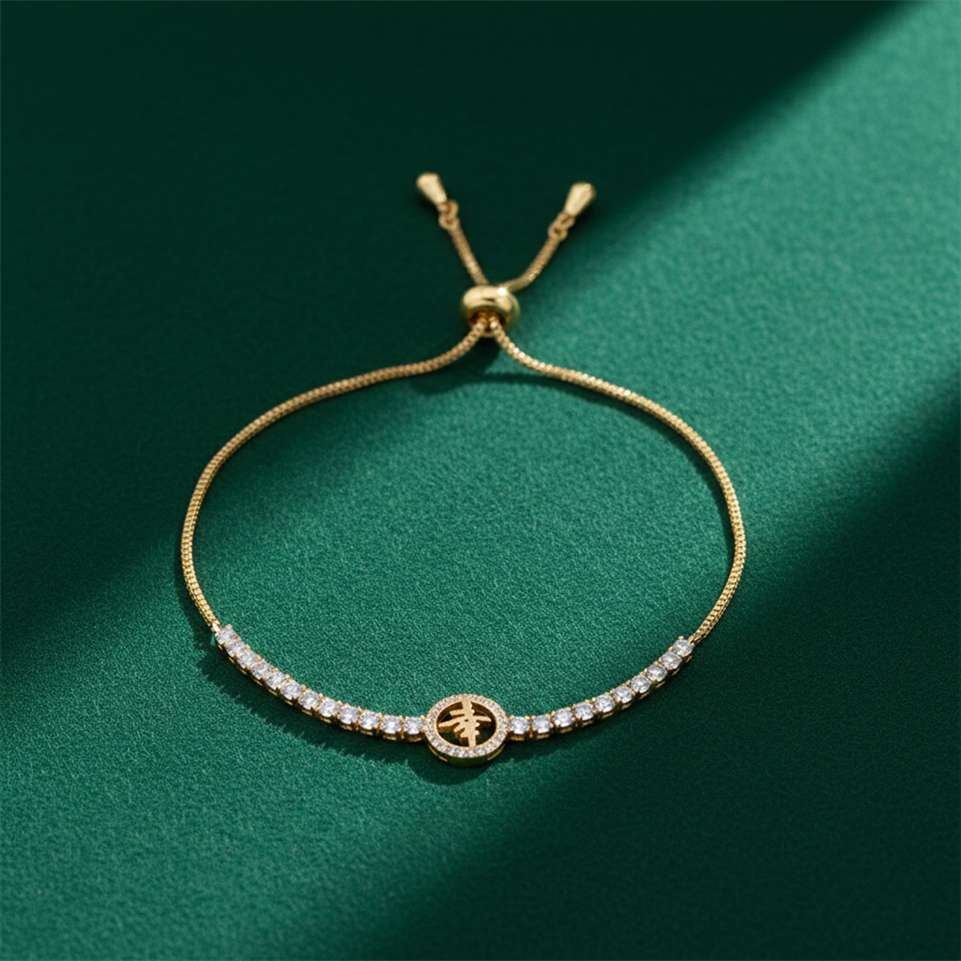 Gold Lucky Symbol Bracelet for women - Finora Jewels
