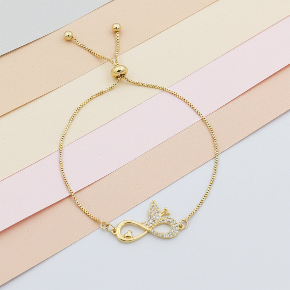 Women Bracelet Infinity Butterfly Gold jewellery - Finora Jewels