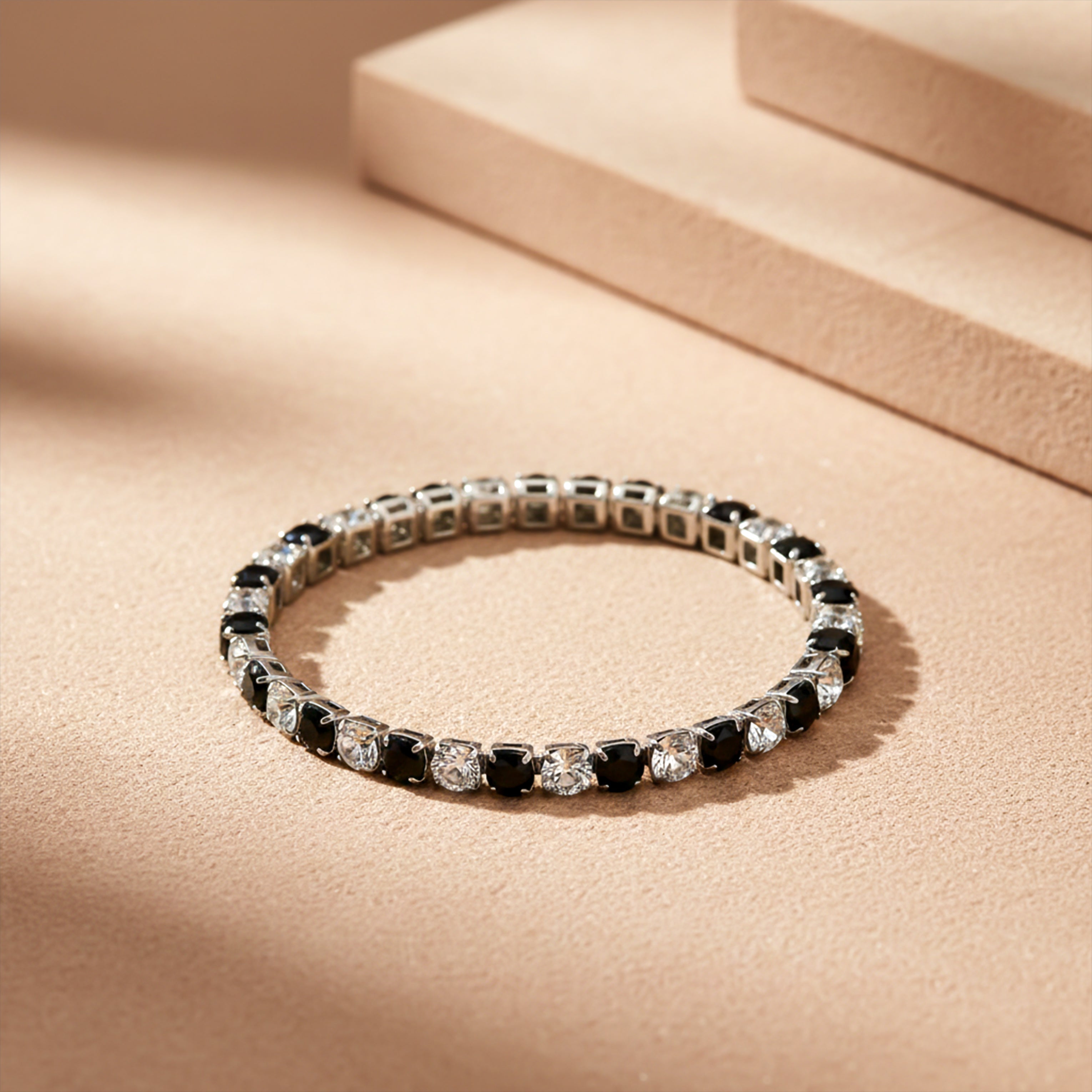 Black & Ivory Cubic Zirconia Kangan GWB -57