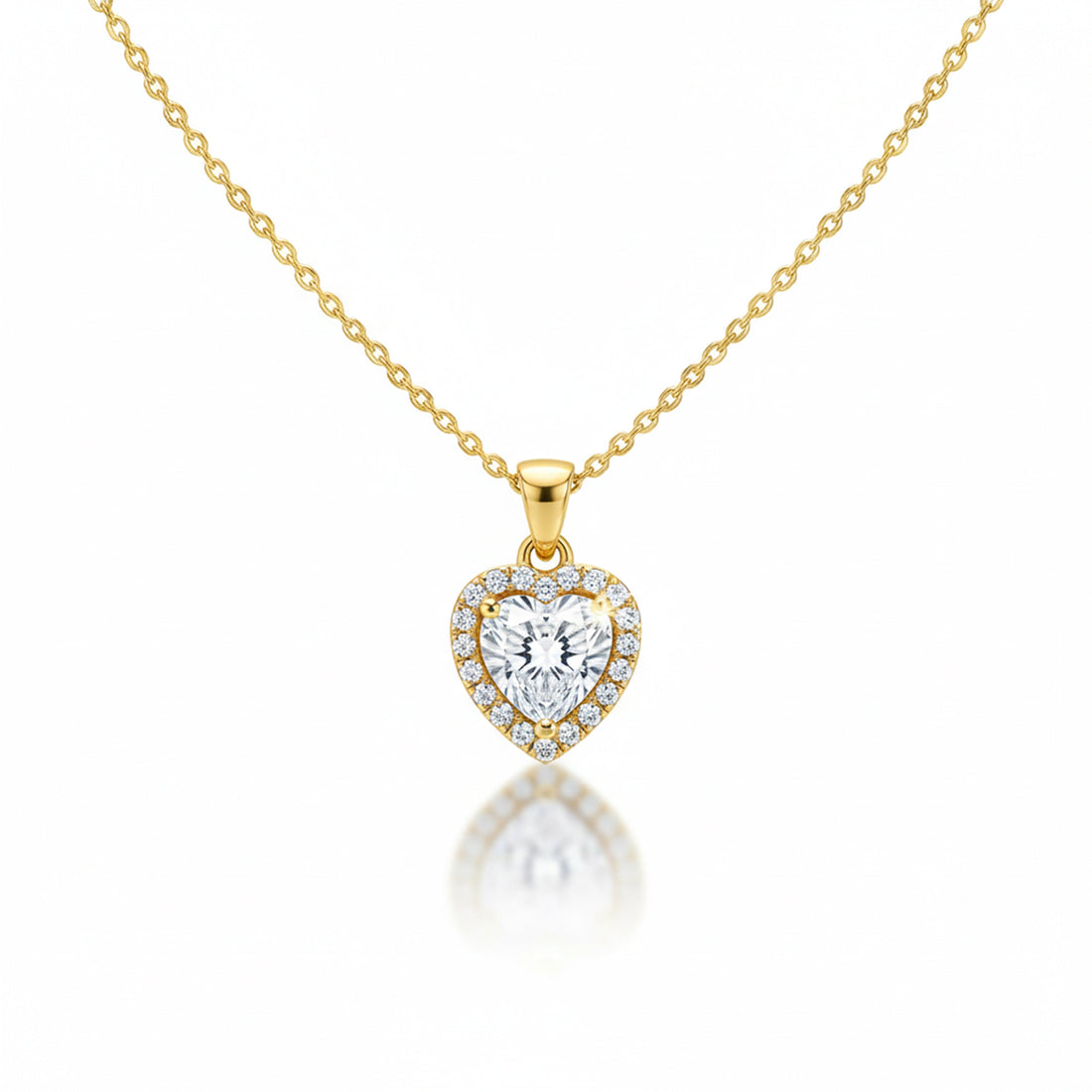 Lustrous Love-Cut Cubic Zirconia Women Neckless GWN -75
