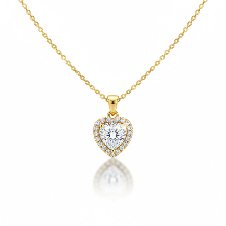 Lustrous Love-Cut Cubic Zirconia Women Neckless GWN -75