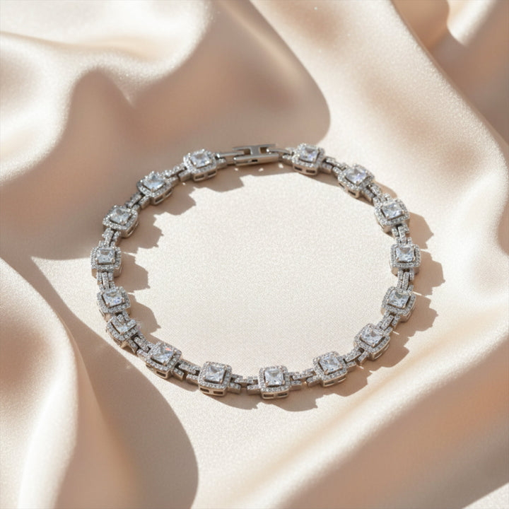 Silver Plated Princess Halo Bracelet