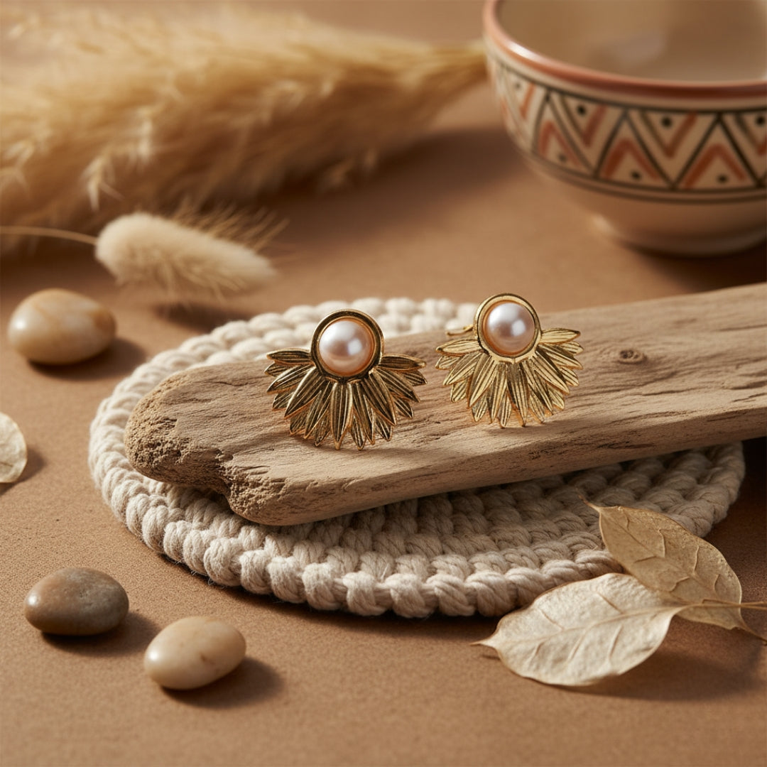 Moti Hoop Women Earring GWE -7