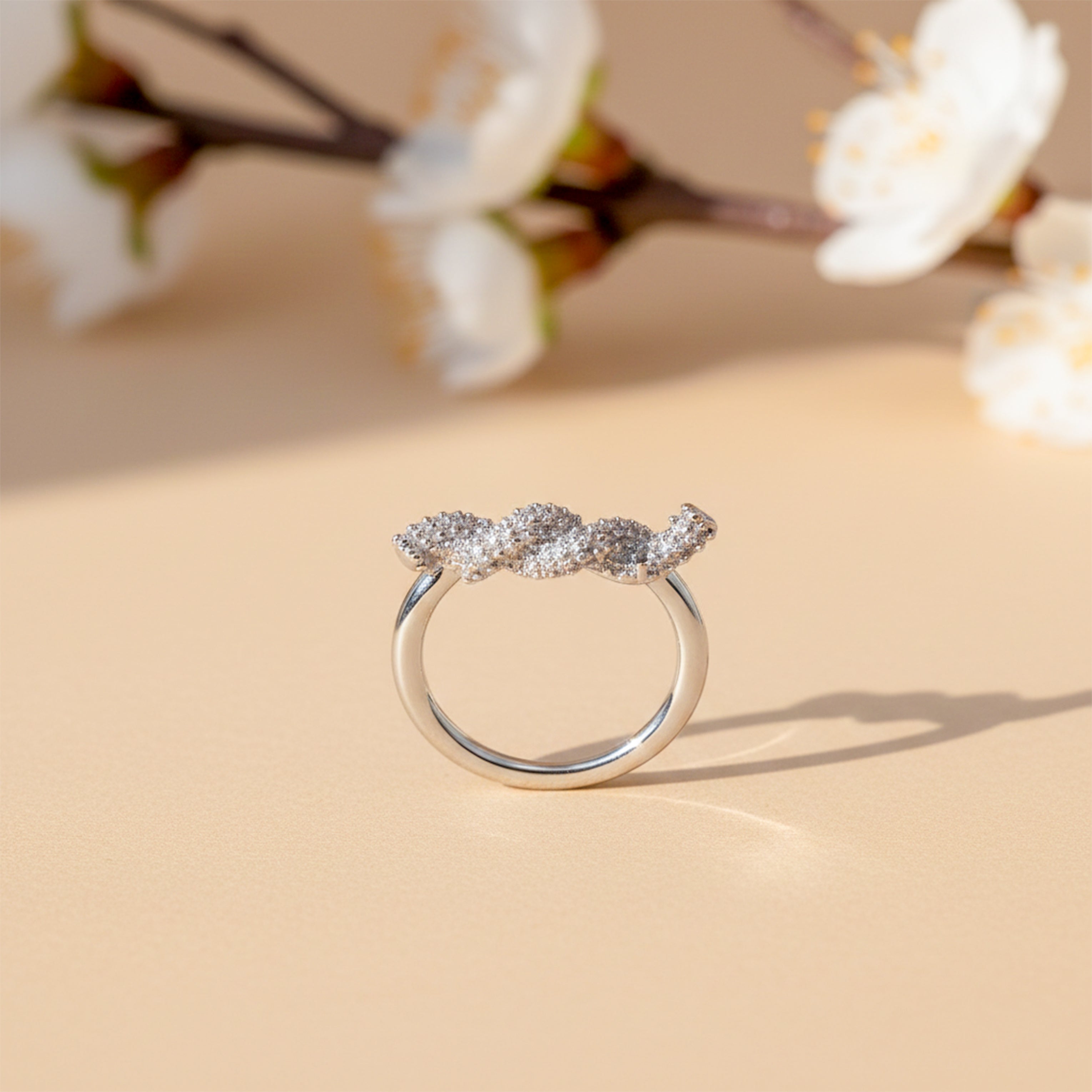 Silver Wave Sparkle Band GWR -21