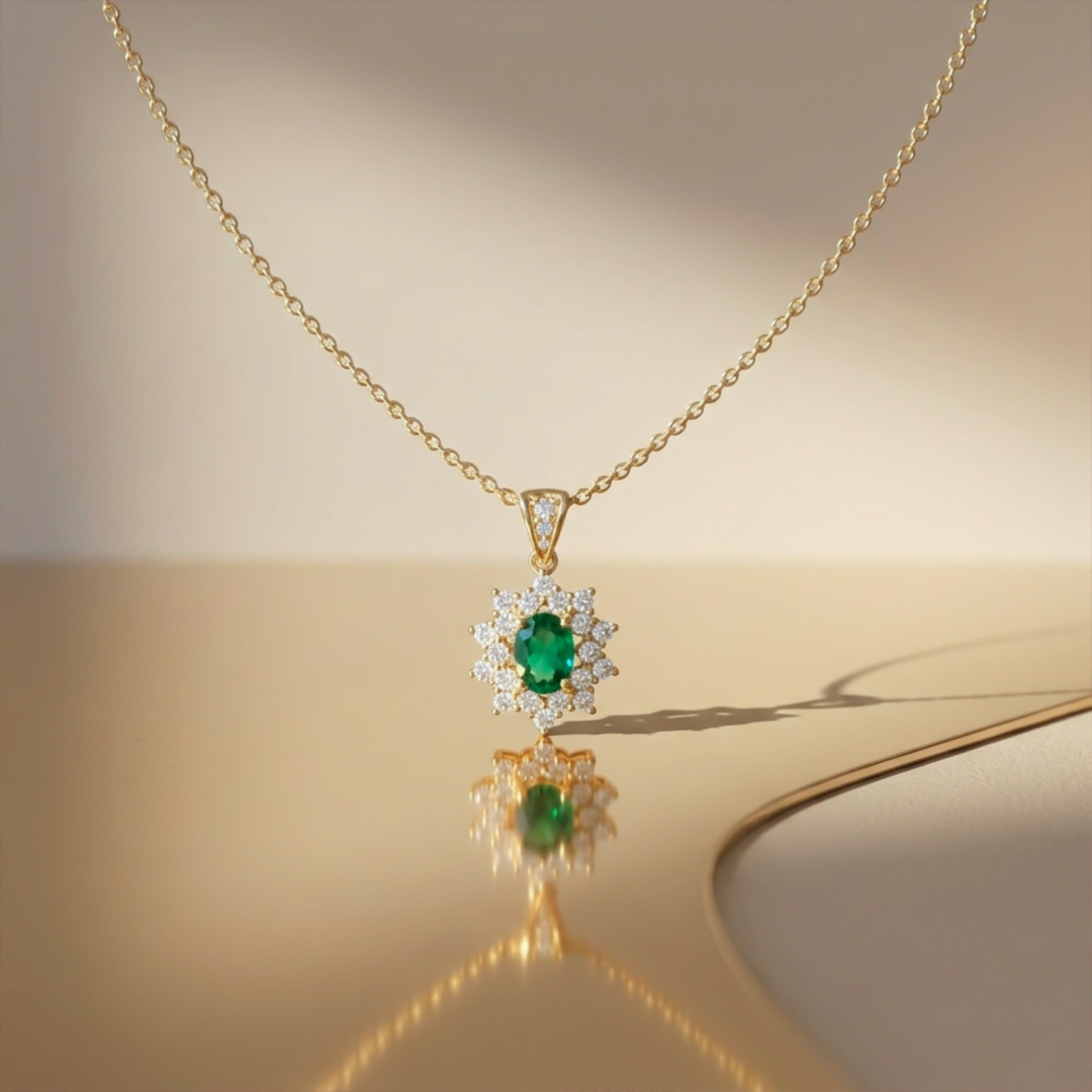 Verde-Cut Jade Gemstone Women Neckless GWN -92