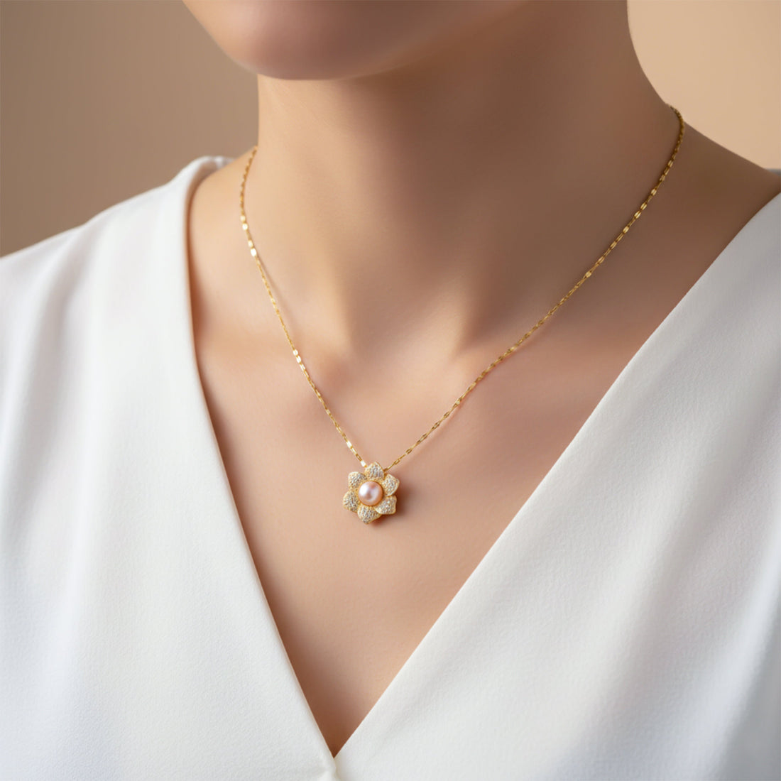 Blossom Necklace for women in Gold - Finora Jewels