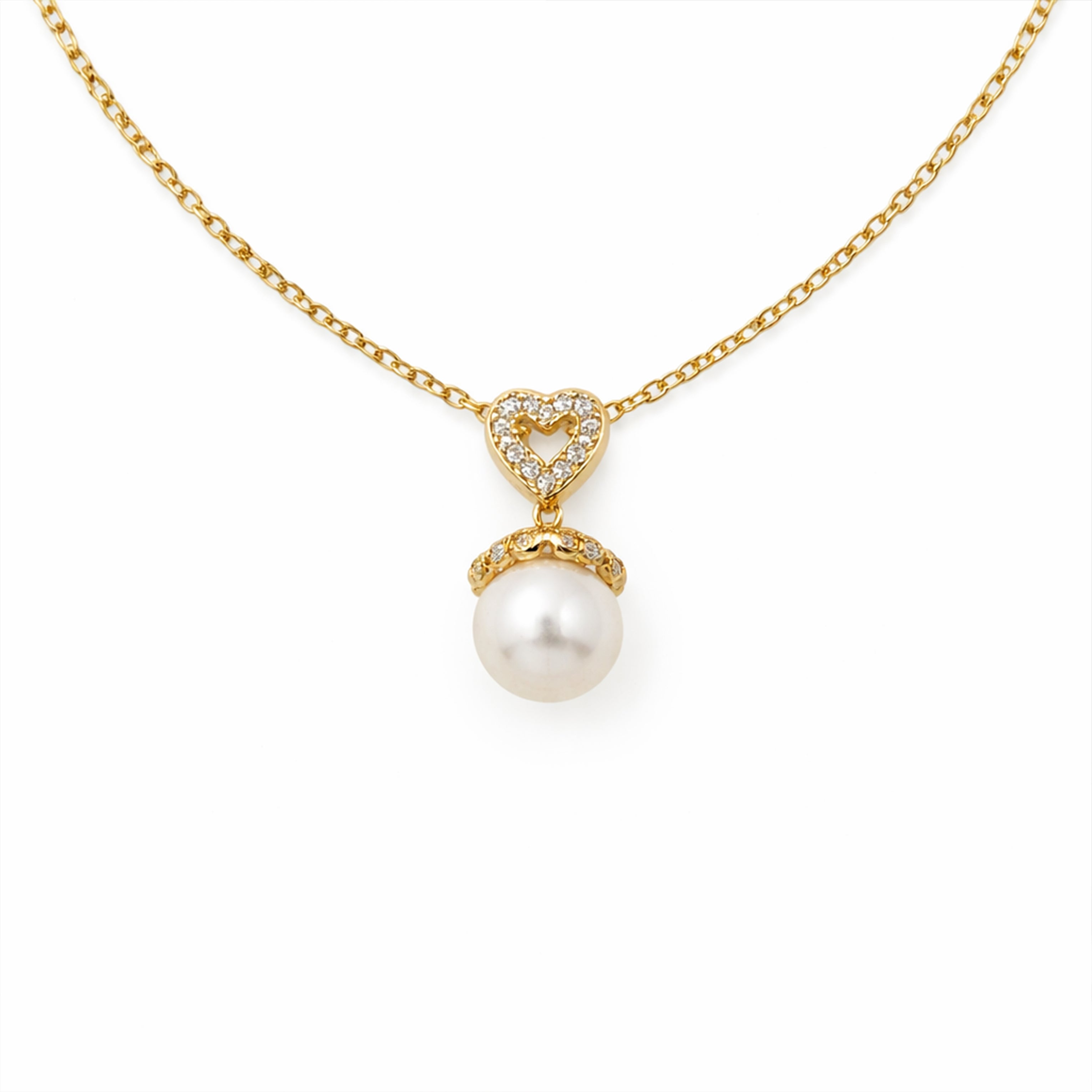 Gold Heart Necklace for women - Finora Jewels