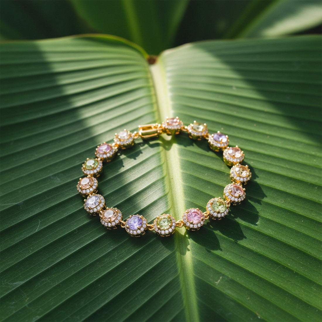 Gold Multi-Color Bracelet for women - Finora Jewels
