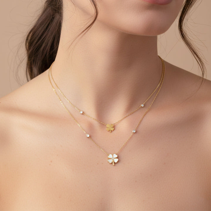Quatrefoil Tiered Gold Payal GWN -127
