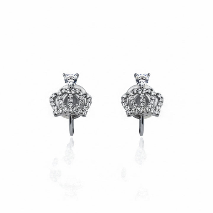 Tiara Cubic Zirconia Post Ear Studs GWE -94