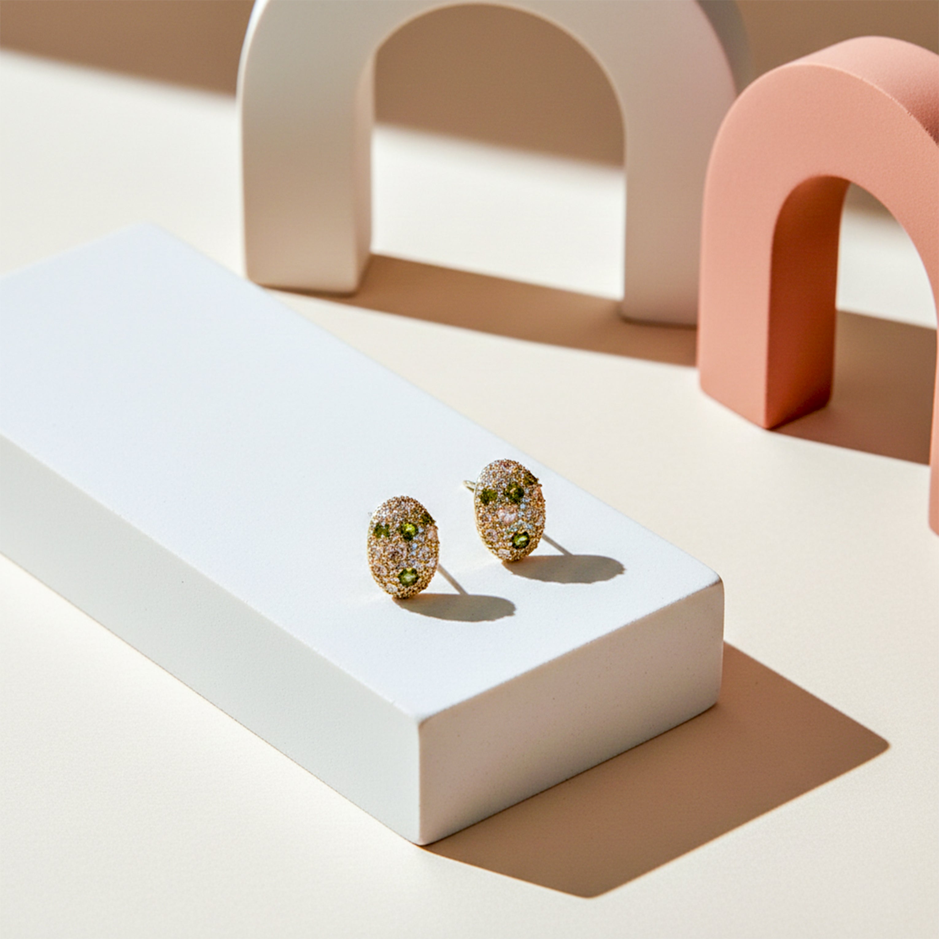 Spark Elliptical Post Ear Studs GWE -124