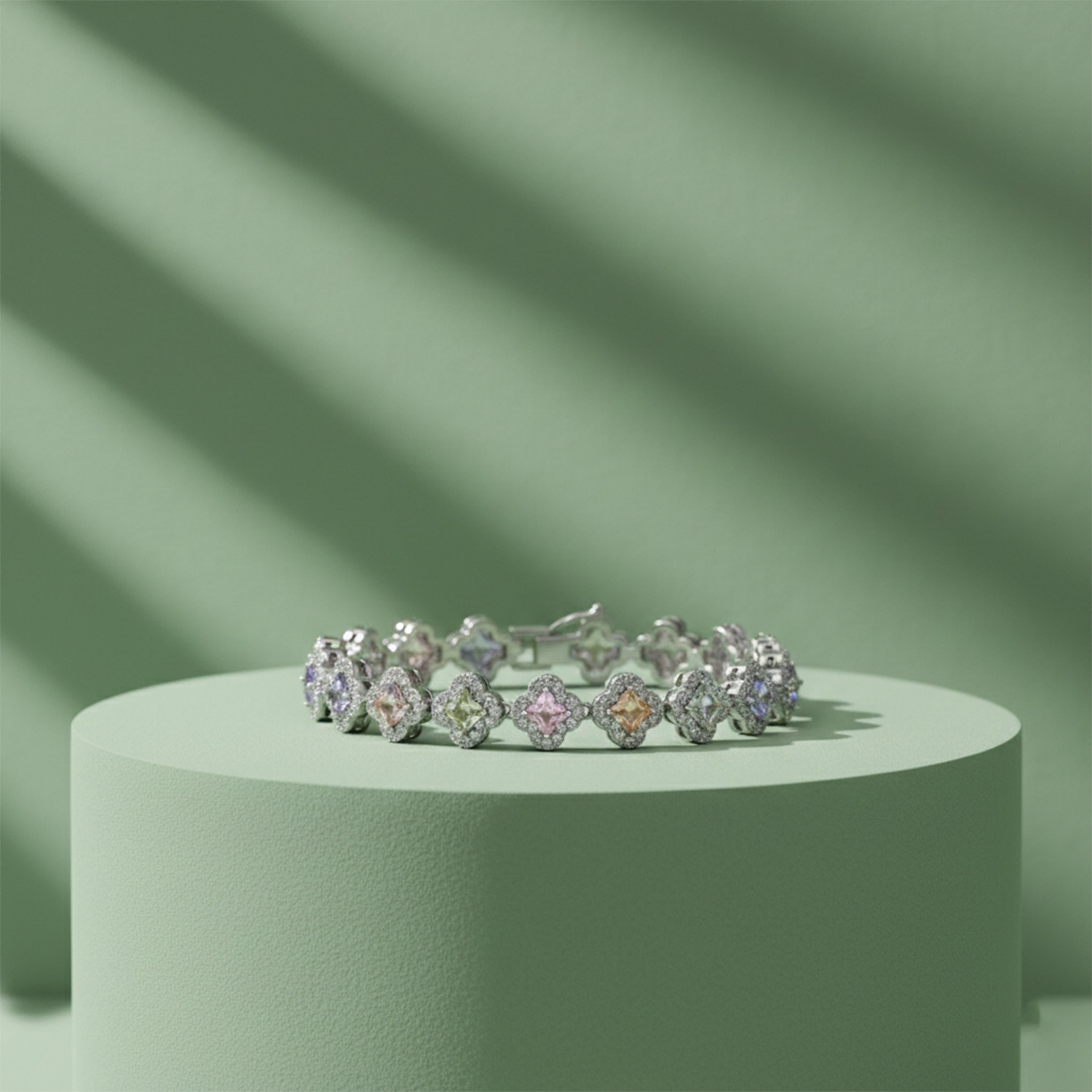 Multi-Color Princess Bracelet for women in Silver - Finora Jewels