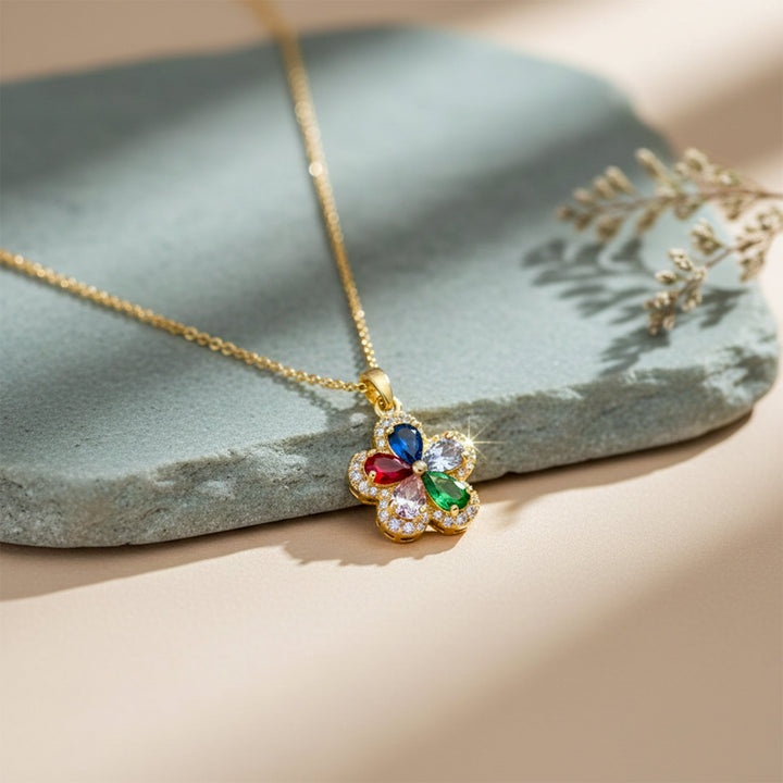 Dazzling Multicolor Gemstone Women Neckless GWN -74