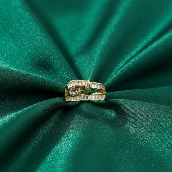 Gold-Toned Luxe Knot Band Band GWR -50