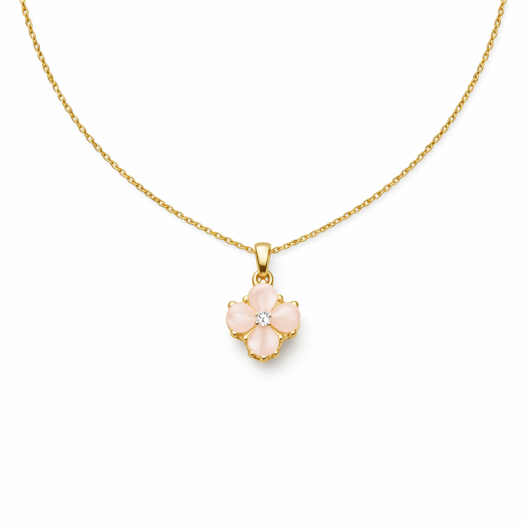 Petite Rosette Opal-Style Bloom Women Neckless GWN -76