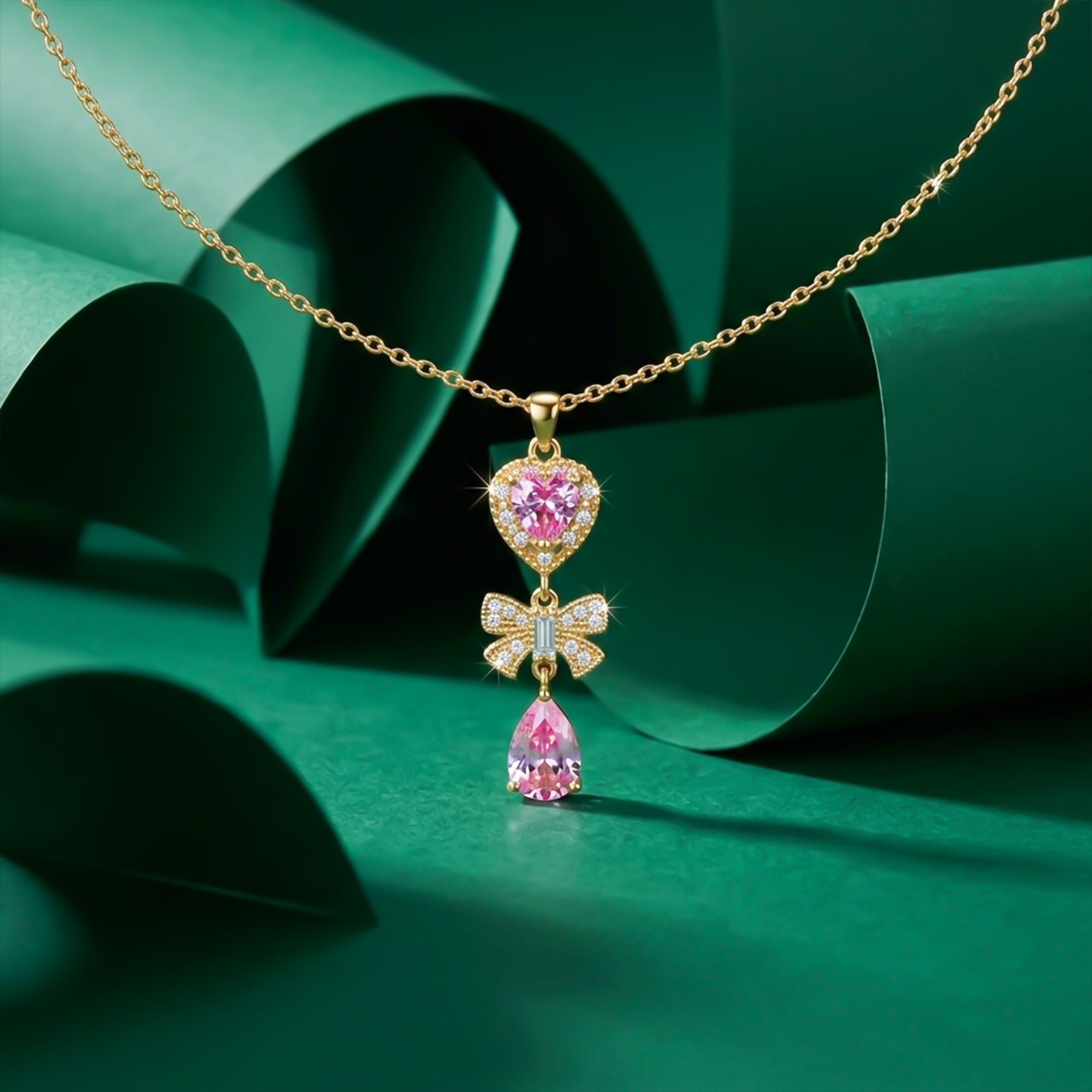 Bloom Dangle Locket Link Set GWN -124