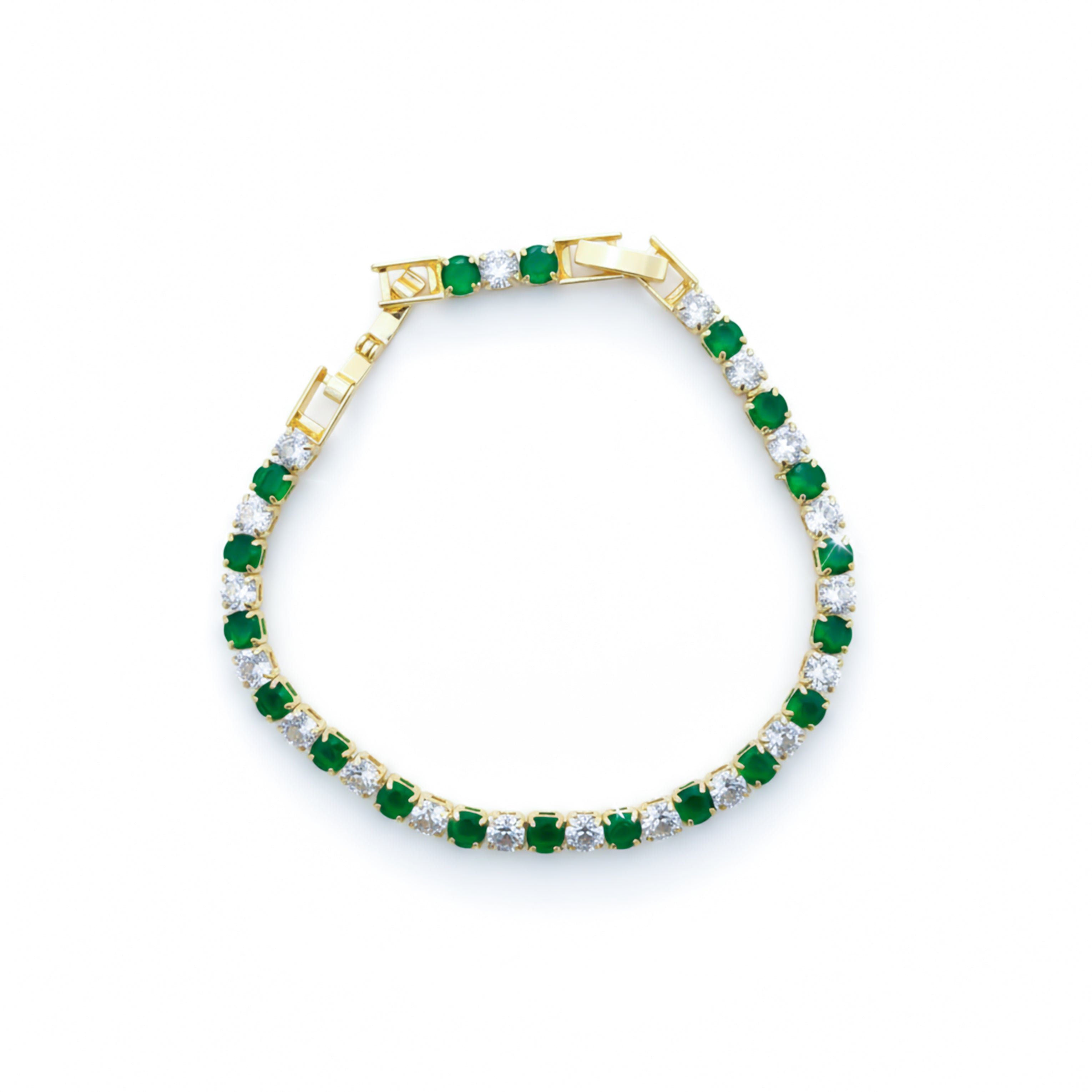 Verde & Zirconia Stone Line Kangan GWB -62