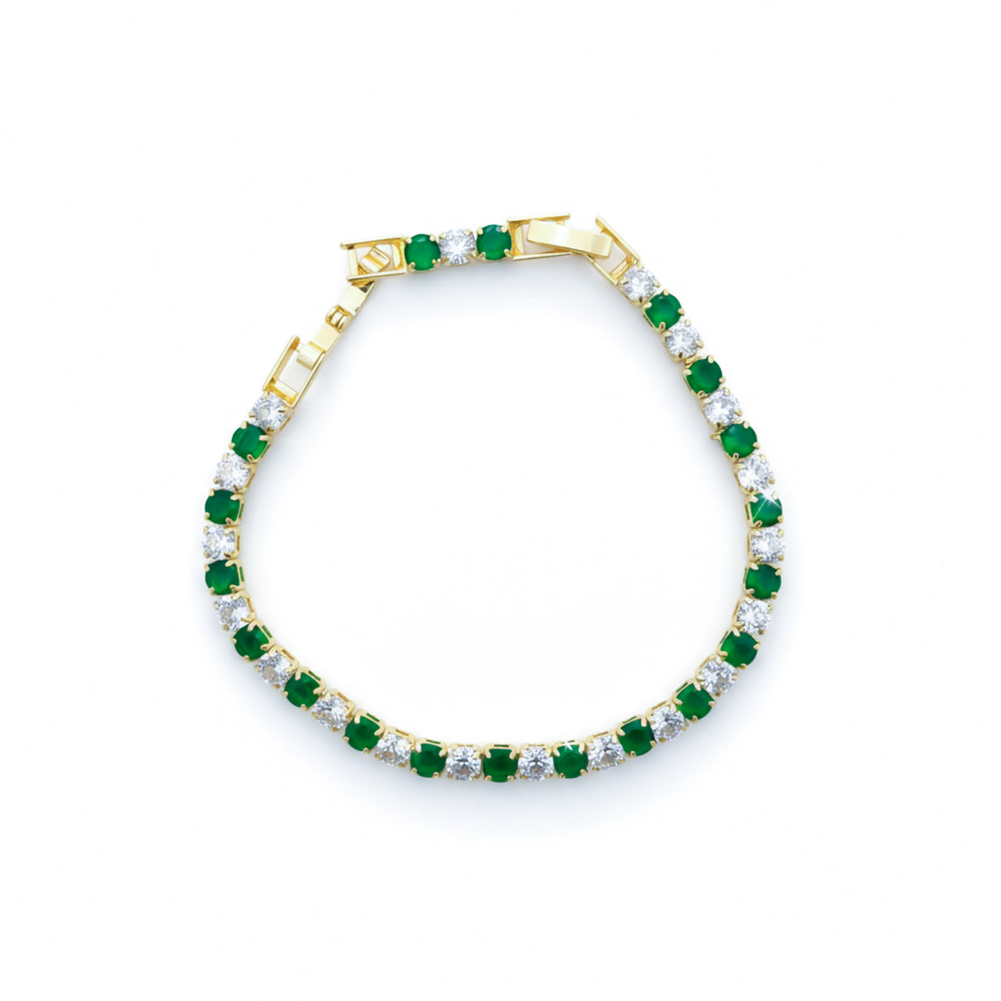 Verde & Zirconia Stone Line Kangan GWB -62