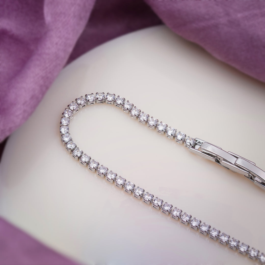 Ishq Silver Solo-Stone Braclate GWB -30
