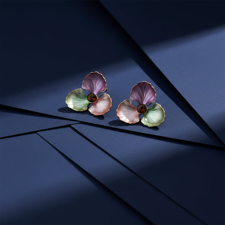 Bloom Enamel Post Ear Studs GWE -183