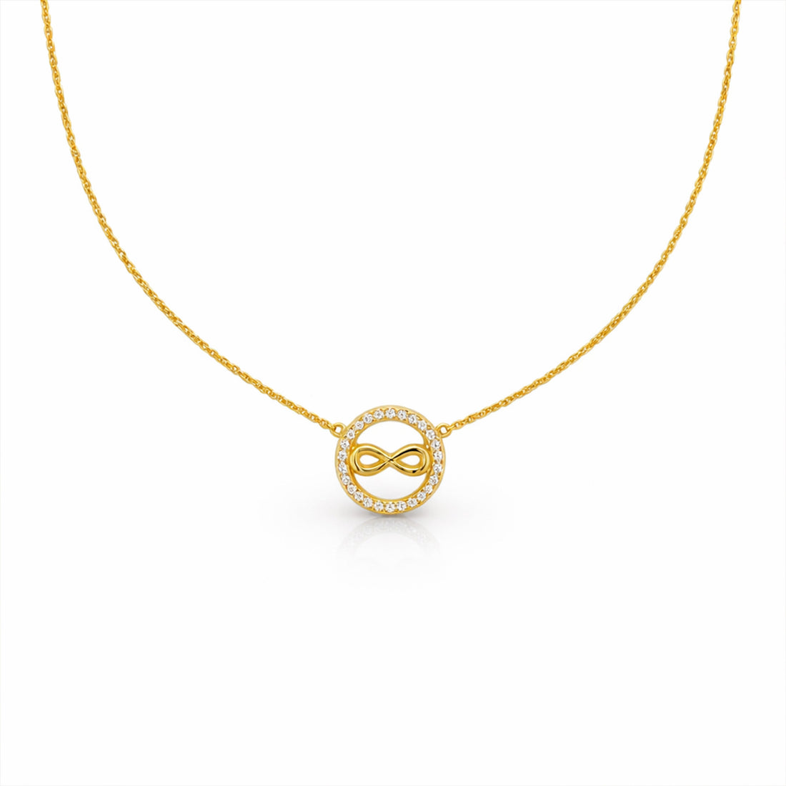 Gold-Toned Eternal Encircled Accent Link Set GWN -50