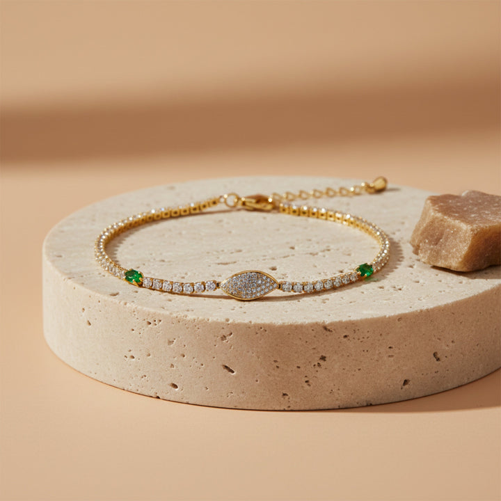 Gold Verde Accent Line Kangan GWB -106