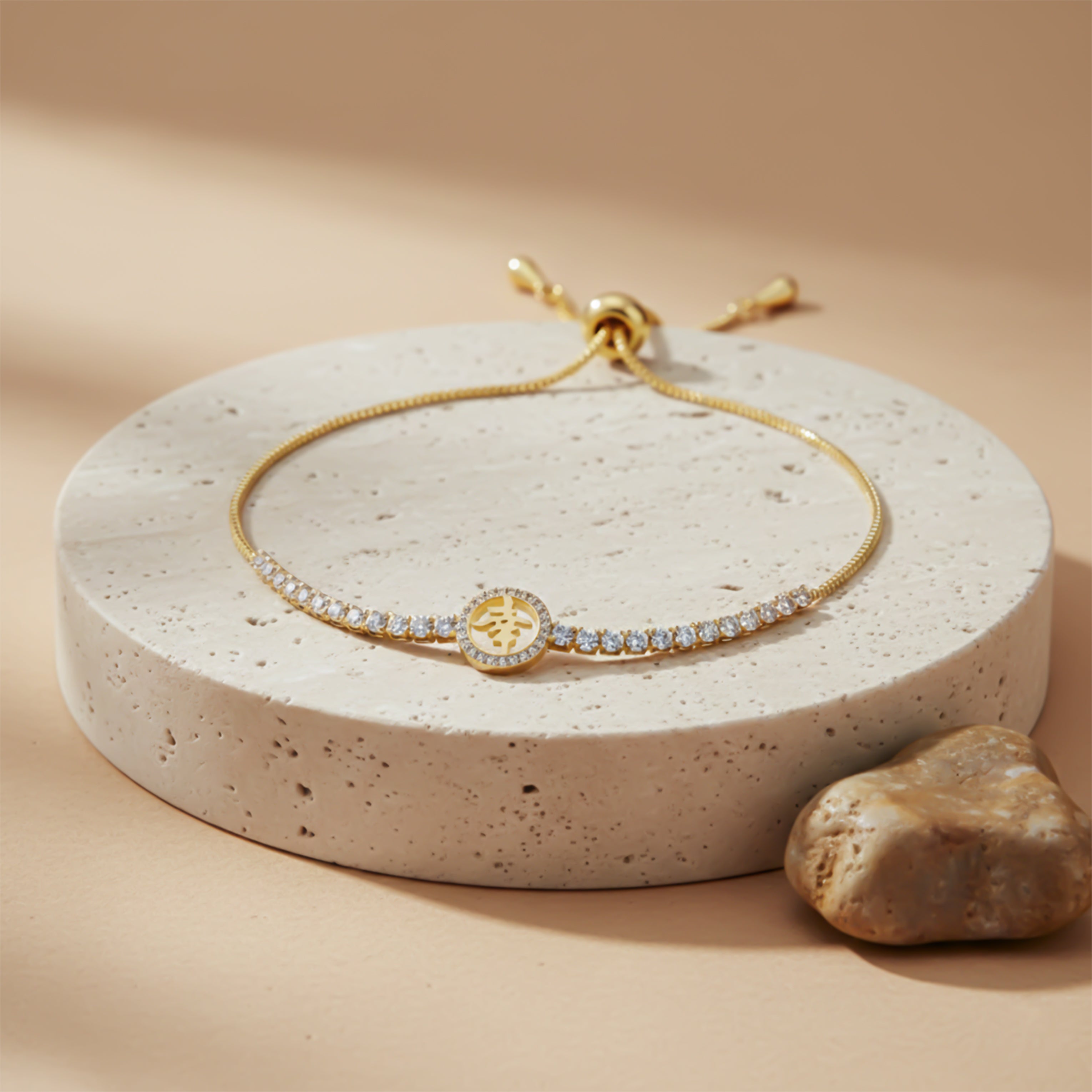 Gold Lucky Symbol Bracelet for women - Finora Jewels