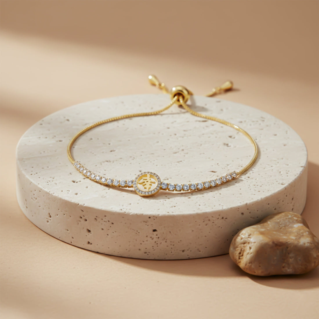 Gold Lucky Symbol Bracelet for women - Finora Jewels