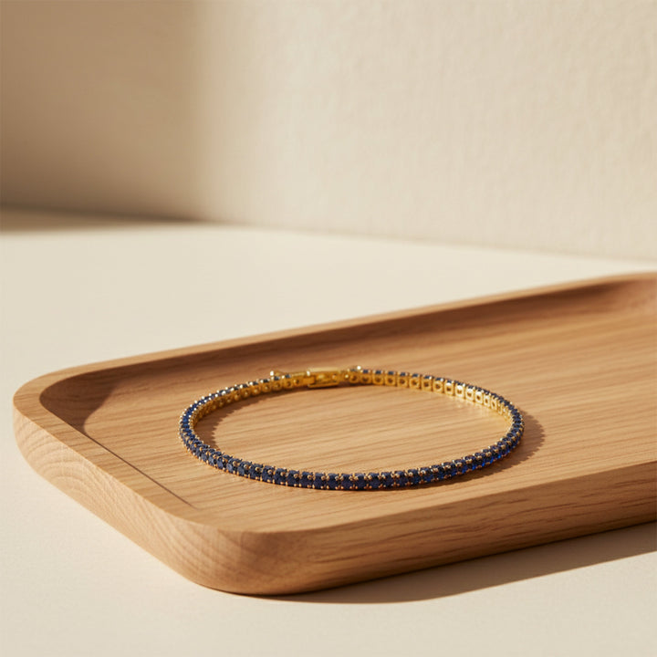 Regal Blue Sapphire Line Kangan GWB -81